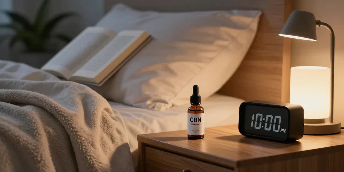 Experience restful sleep with CBN Sleep Oil featuring CBD and Melatonin, perfect for bedtime.