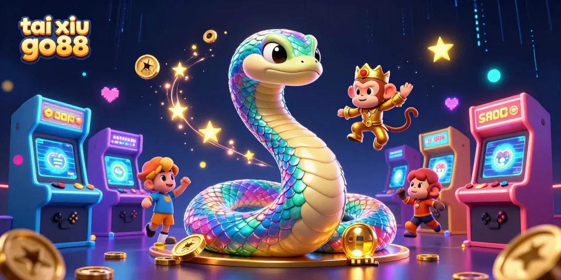 Play the vibrant tai xiu go88 game with magical elements in a captivating 3D illustration