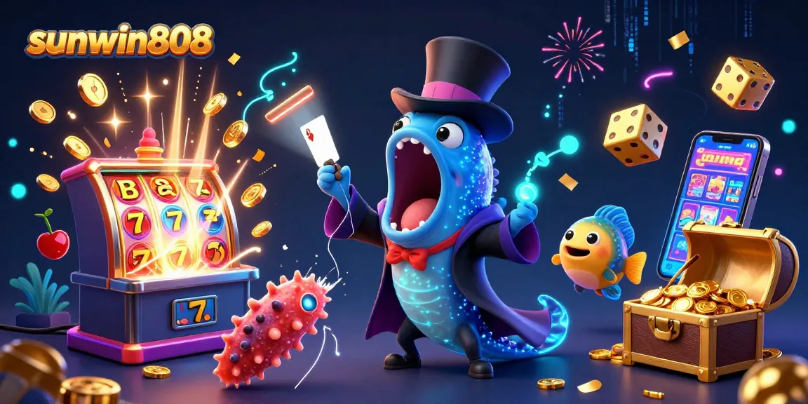 Experience thrilling gameplay at sunwin808 with magical sea creatures performing card tricks.