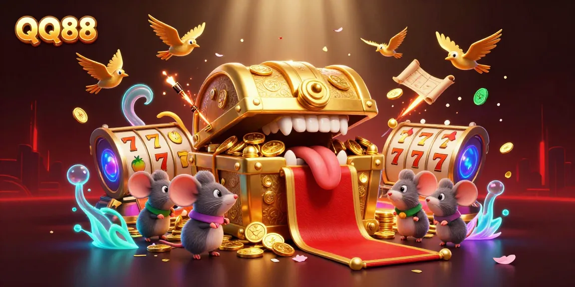 Engage with QQ88's vibrant slot games and winning rewards in an enticing gaming scene.